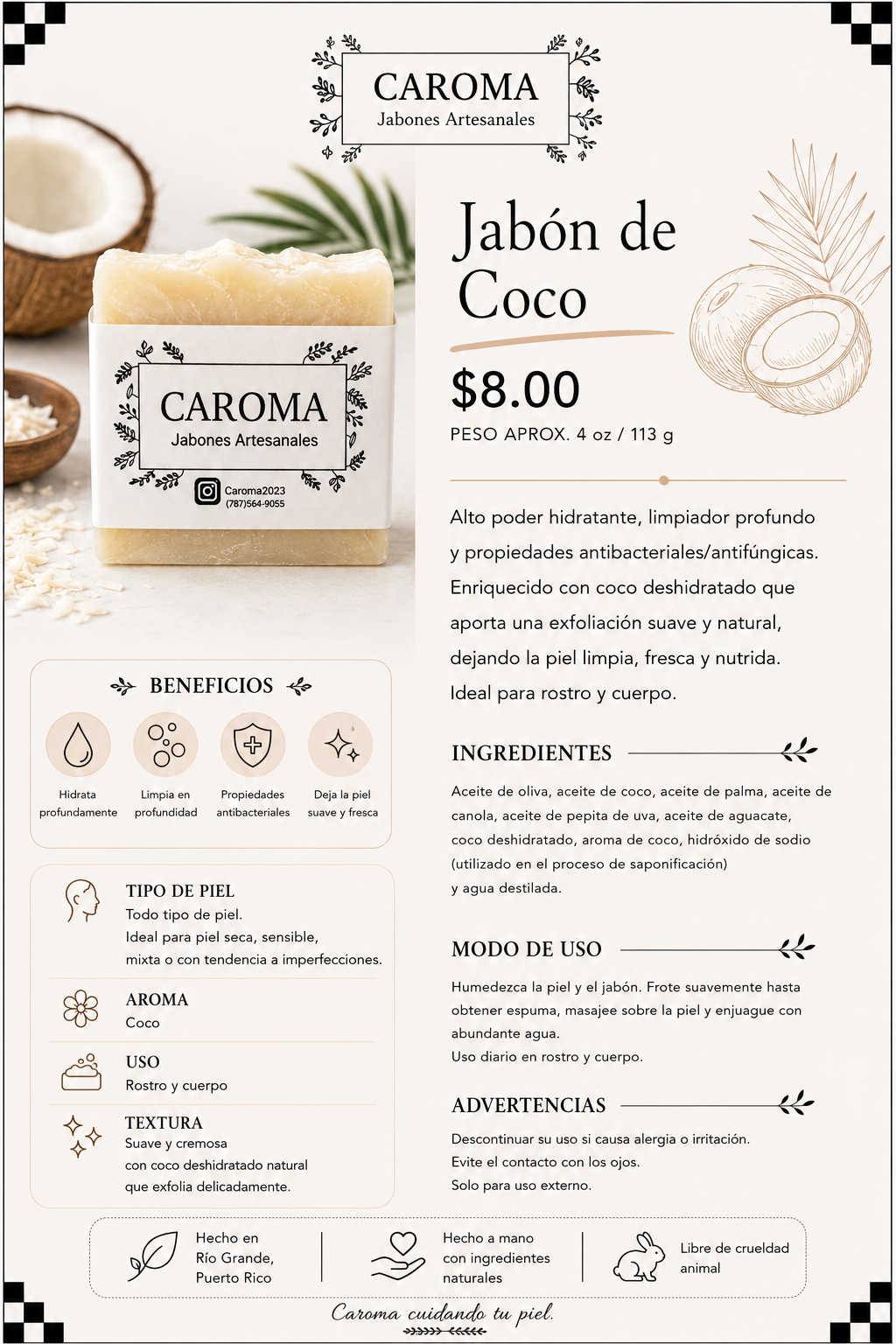 Jabon de Coco